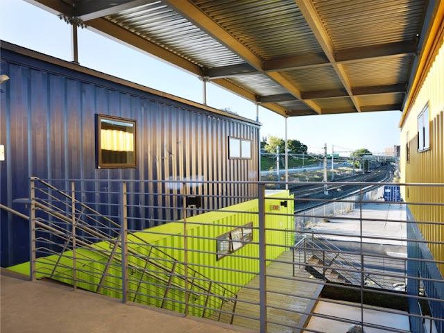 All-Electric Shipping Container Office Complex - Rhode Island, USA.