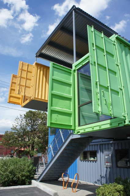 All-Electric Shipping Container Office Complex - Rhode Island, USA.