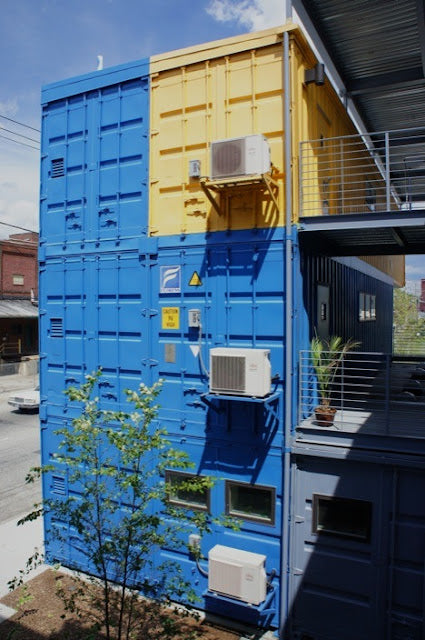 All-Electric Shipping Container Office Complex - Rhode Island, USA.