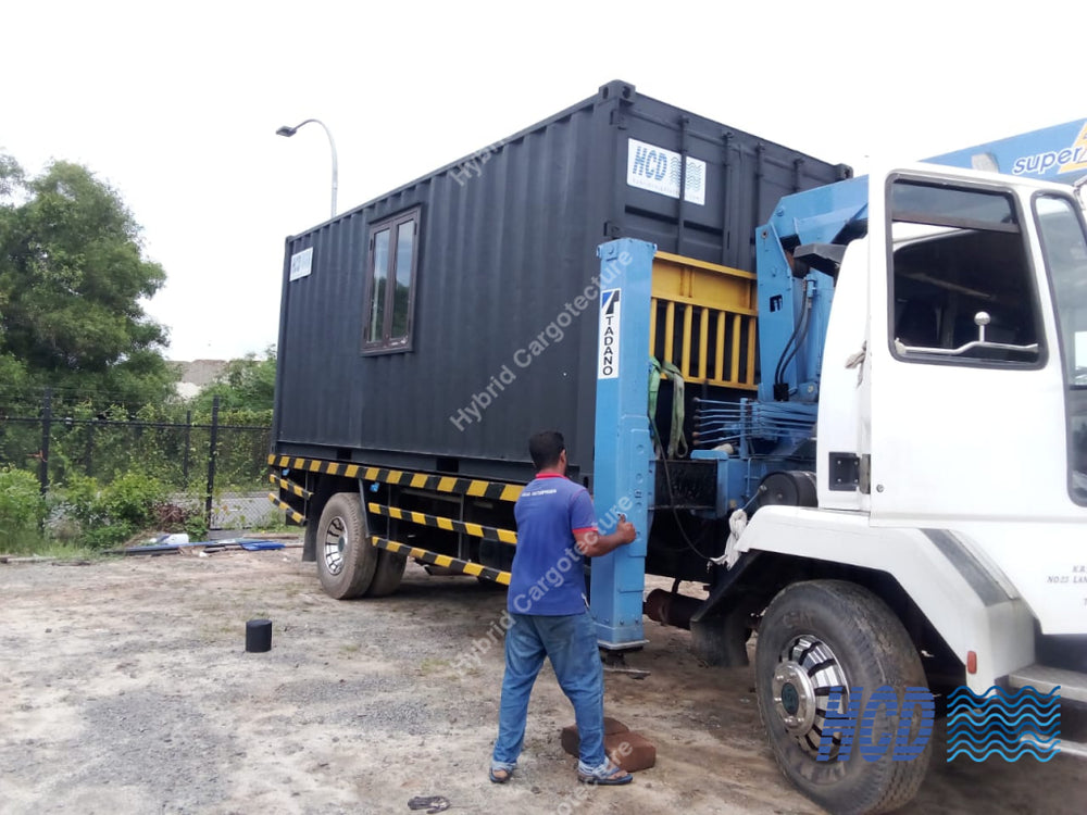 Office Container Delivered To Access Solar