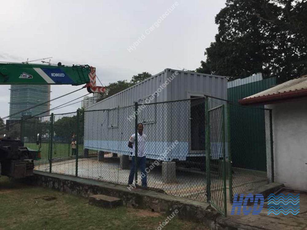 Cafe @ BRC Club Ground, Havelock Town. - Hybrid Cargotecture Development | We are Sri Lanka’s #1 innovative supplier in shipping container and civil building solutions, hybrid hotels, hybrid homes, shipping container homes, including office containers, shipping container office, ISO containers, shipping container conversion and steel fabricated boxes..