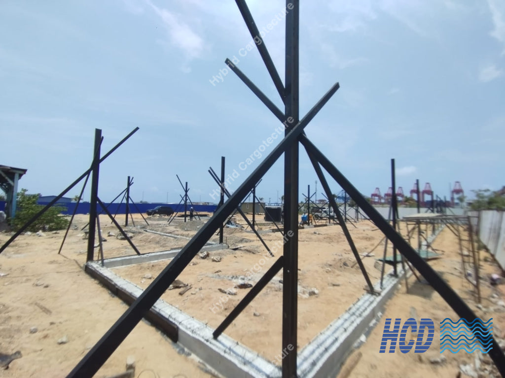 CHEC + COMCORP | Steel Prefab Office Construction at Port City Colombo