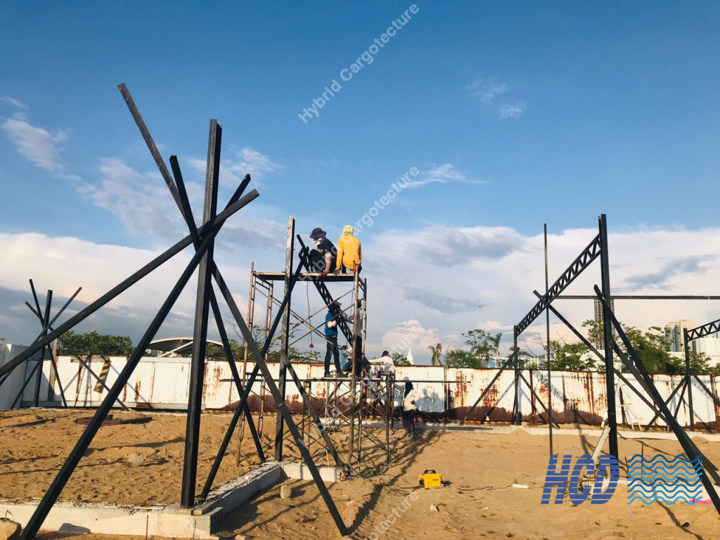 CHEC + COMCORP | Steel Prefab Office Construction at Port City Colombo