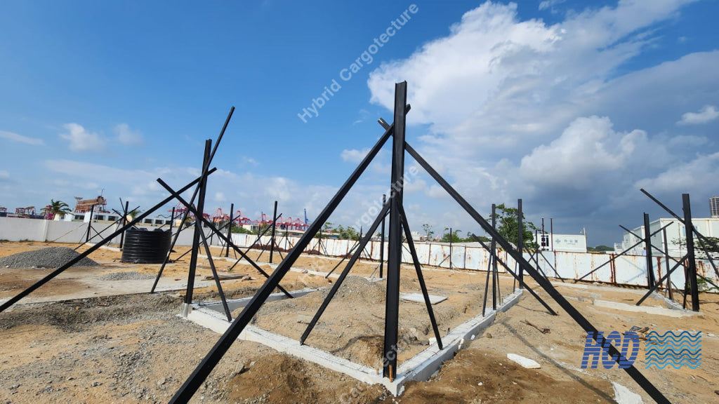 CHEC + COMCORP | Steel Prefab Office Construction at Port City Colombo
