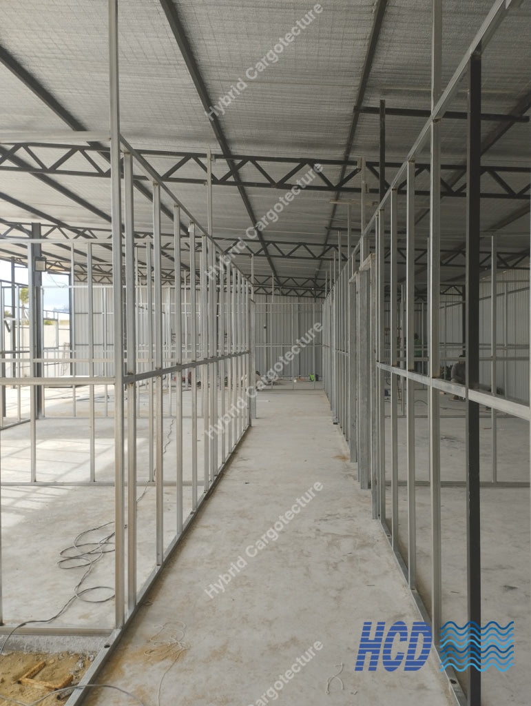 CHEC + COMCORP | Steel Prefab Office Construction at Port City Colombo