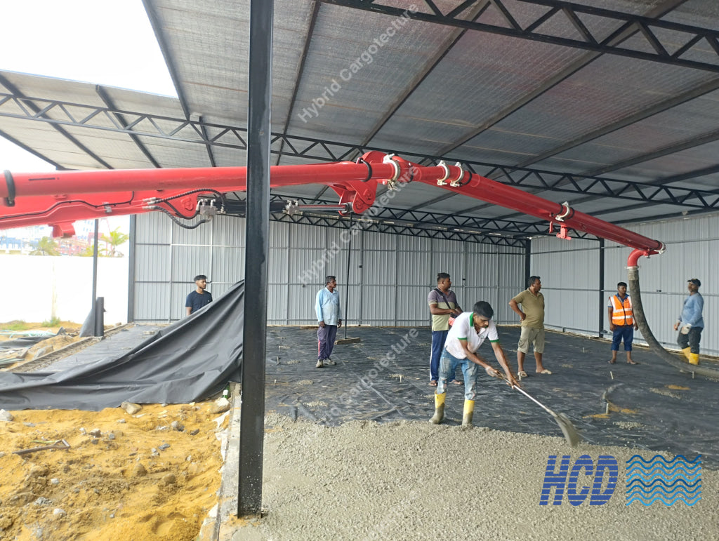 CHEC + COMCORP | Steel Prefab Office Construction at Port City Colombo