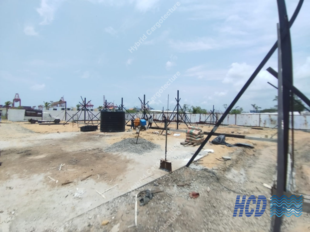 CHEC + COMCORP | Steel Prefab Office Construction at Port City Colombo