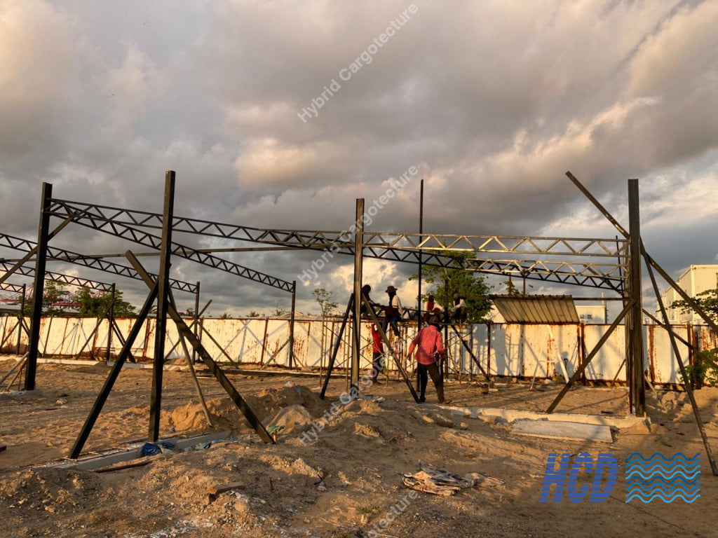 CHEC + COMCORP | Steel Prefab Office Construction at Port City Colombo