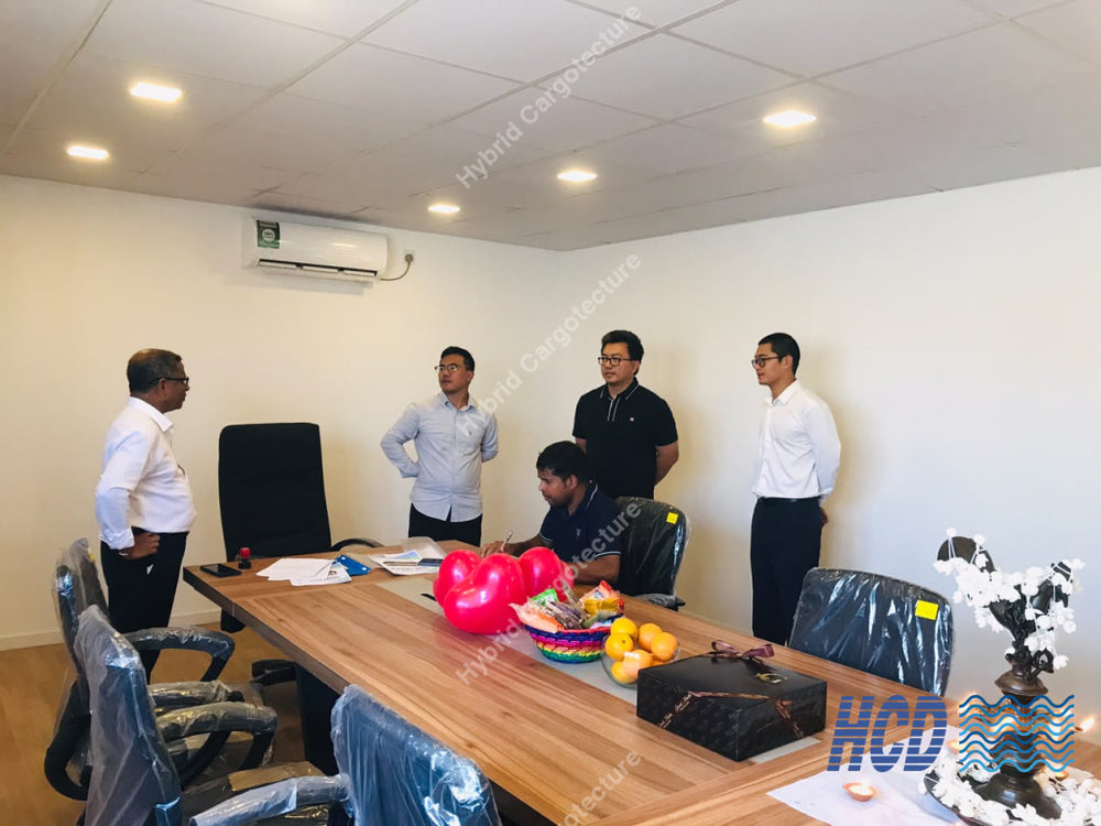 CHEC + COMCORP | Steel Prefab Office Construction at Port City Colombo