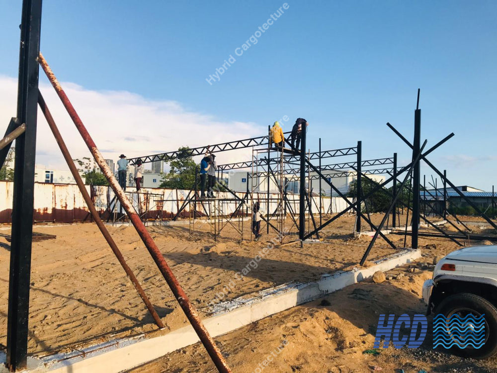 CHEC + COMCORP | Steel Prefab Office Construction at Port City Colombo