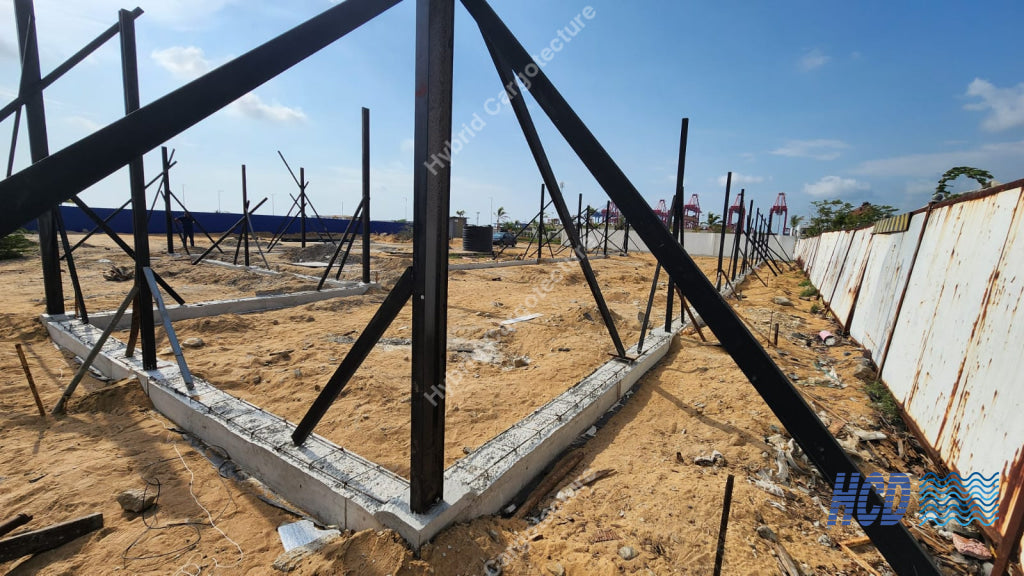 CHEC + COMCORP | Steel Prefab Office Construction at Port City Colombo