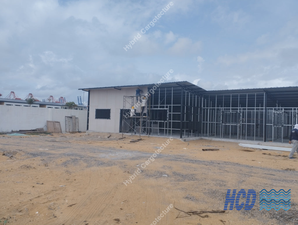 CHEC + COMCORP | Steel Prefab Office Construction at Port City Colombo