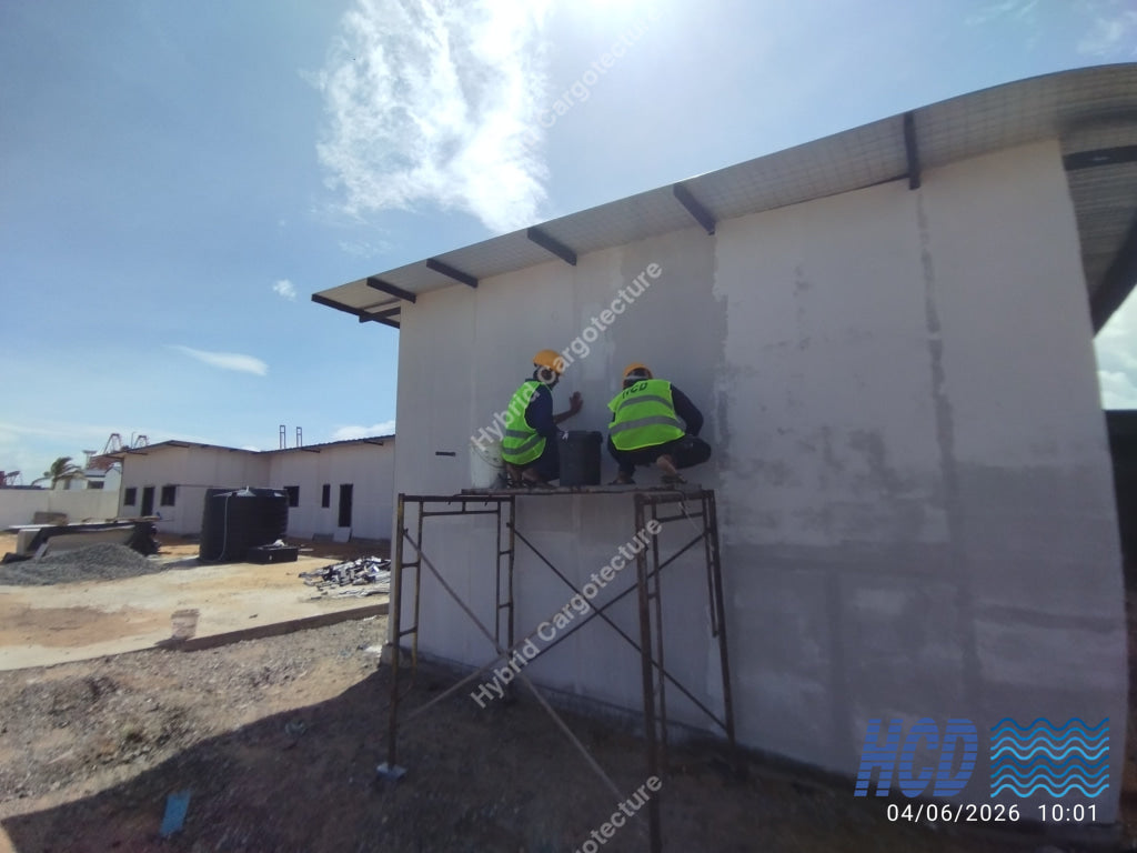 CHEC + COMCORP | Steel Prefab Office Construction at Port City Colombo