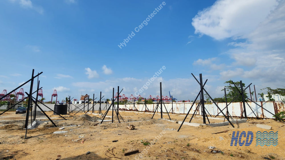 CHEC + COMCORP | Steel Prefab Office Construction at Port City Colombo