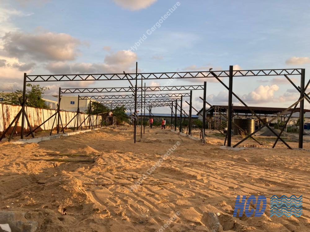 CHEC + COMCORP | Steel Prefab Office Construction at Port City Colombo
