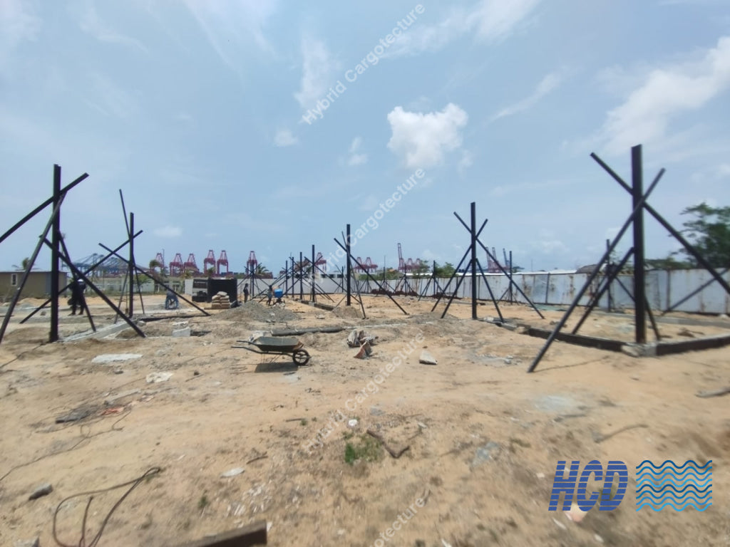 CHEC + COMCORP | Steel Prefab Office Construction at Port City Colombo