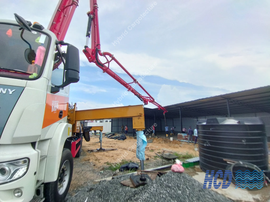 CHEC + COMCORP | Steel Prefab Office Construction at Port City Colombo