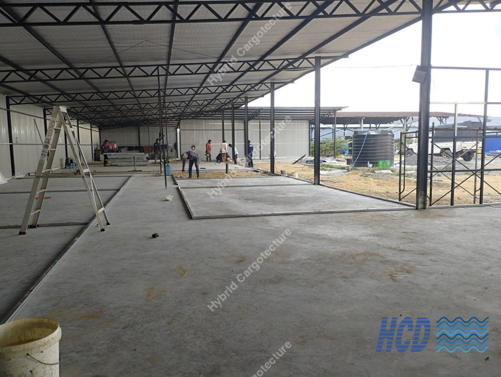 CHEC + COMCORP | Steel Prefab Office Construction at Port City Colombo