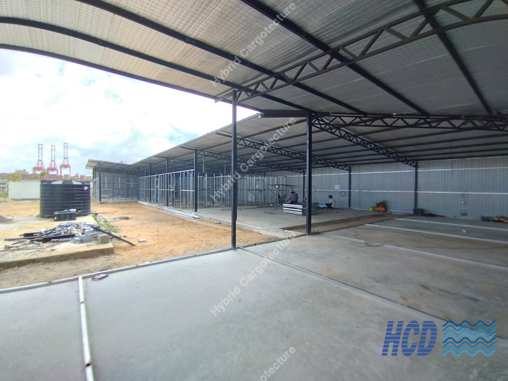 CHEC + COMCORP | Steel Prefab Office Construction at Port City Colombo