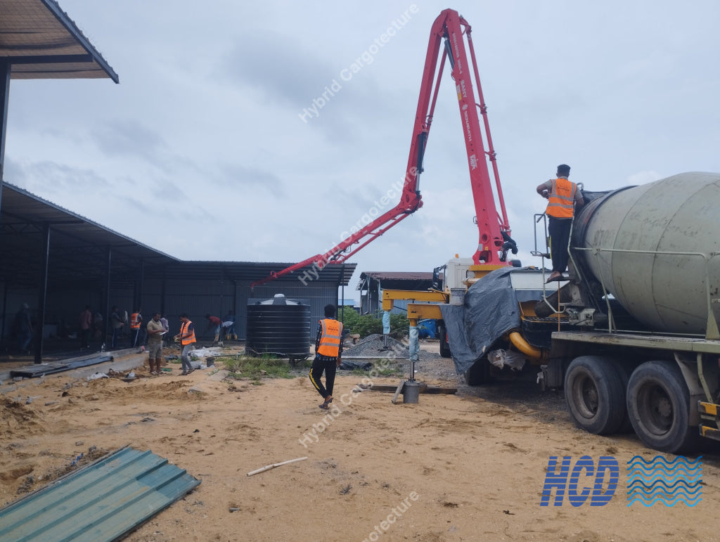 CHEC + COMCORP | Steel Prefab Office Construction at Port City Colombo