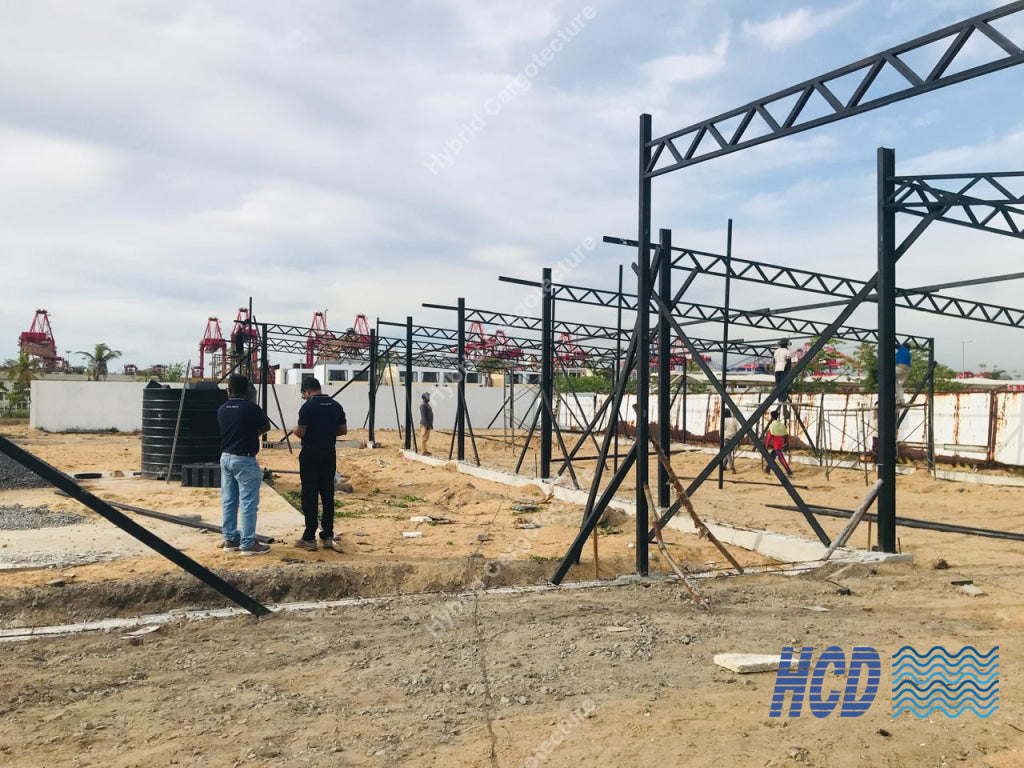 CHEC + COMCORP | Steel Prefab Office Construction at Port City Colombo