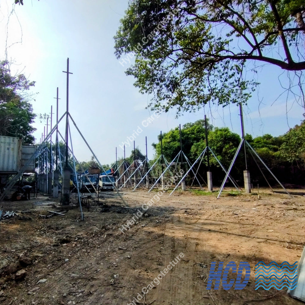 Construction Of Banquet And Functions Hall Using Hybrid Engineered Steel Building Technology