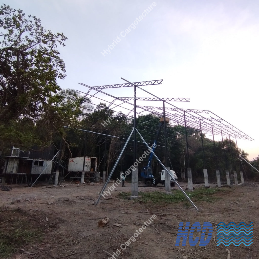 Construction Of Banquet And Functions Hall Using Hybrid Engineered Steel Building Technology
