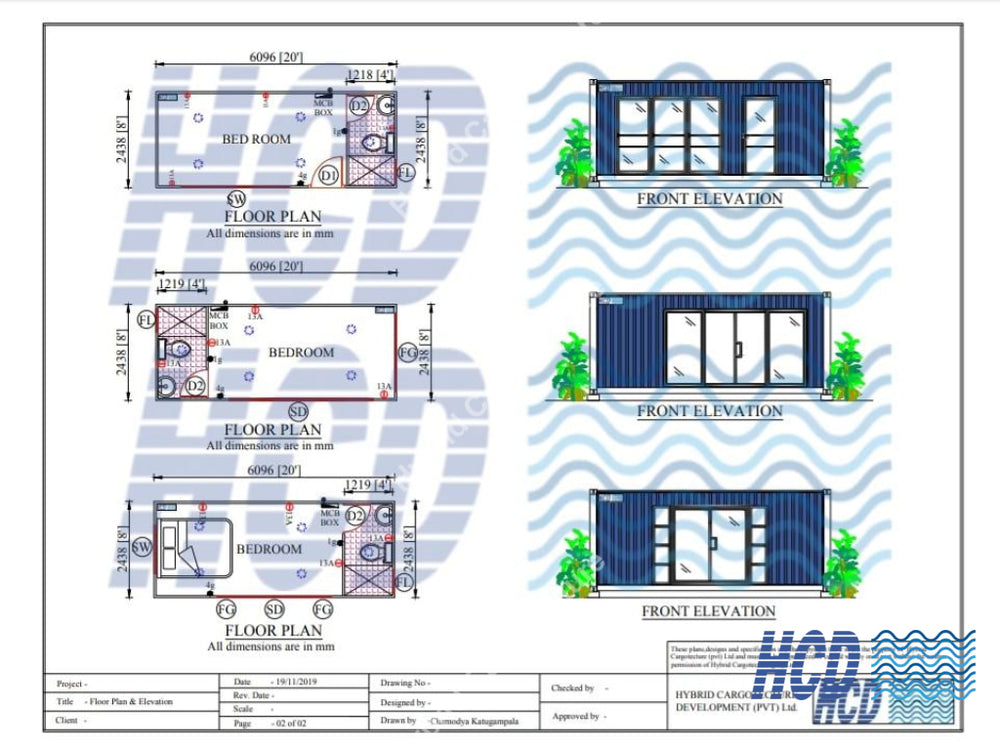 Container House Bedroom Plans Chalets