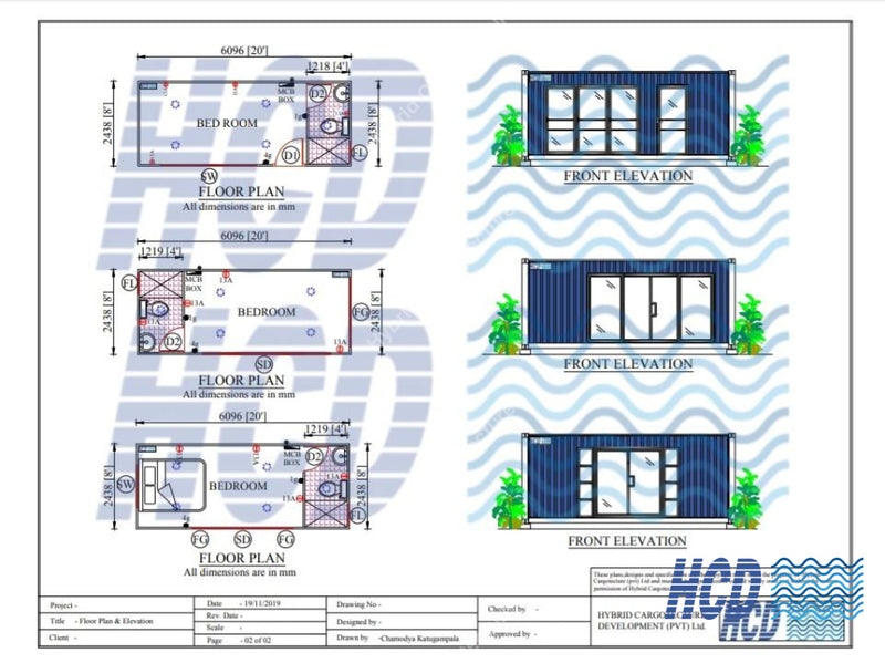 Container House Bedroom Plans Chalets