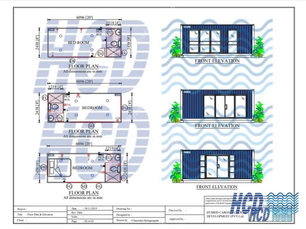 Container House Bedroom Plans Chalets