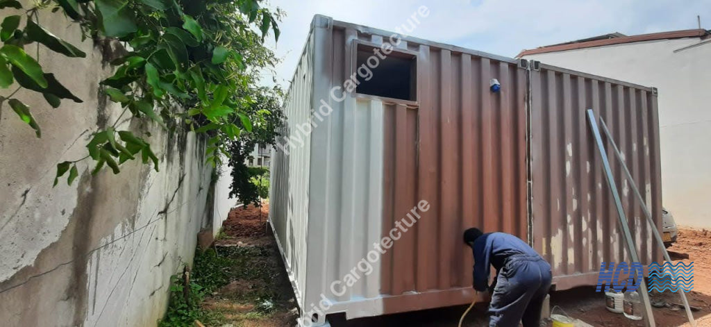 Steel Civil And Shipping Container Hybrid Office In Rajagiriya On Going