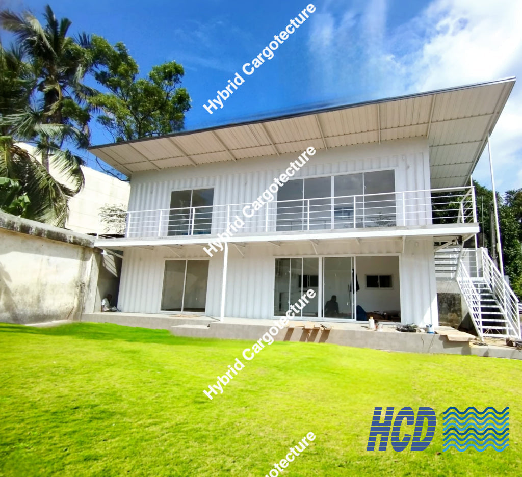 Luxurious Two-Story Container Home Overlooking Diyawanna Lake