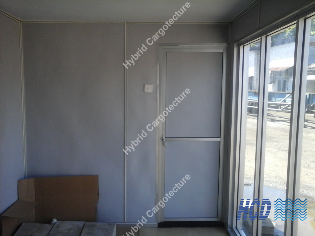 Exterior Cladded Hybrid Office - Hybrid Cargotecture Development | We are Sri Lanka’s #1 innovative supplier in shipping container and civil building solutions, hybrid hotels, hybrid homes, shipping container homes, including office containers, shipping container office, ISO containers, shipping container conversion and steel fabricated boxes..