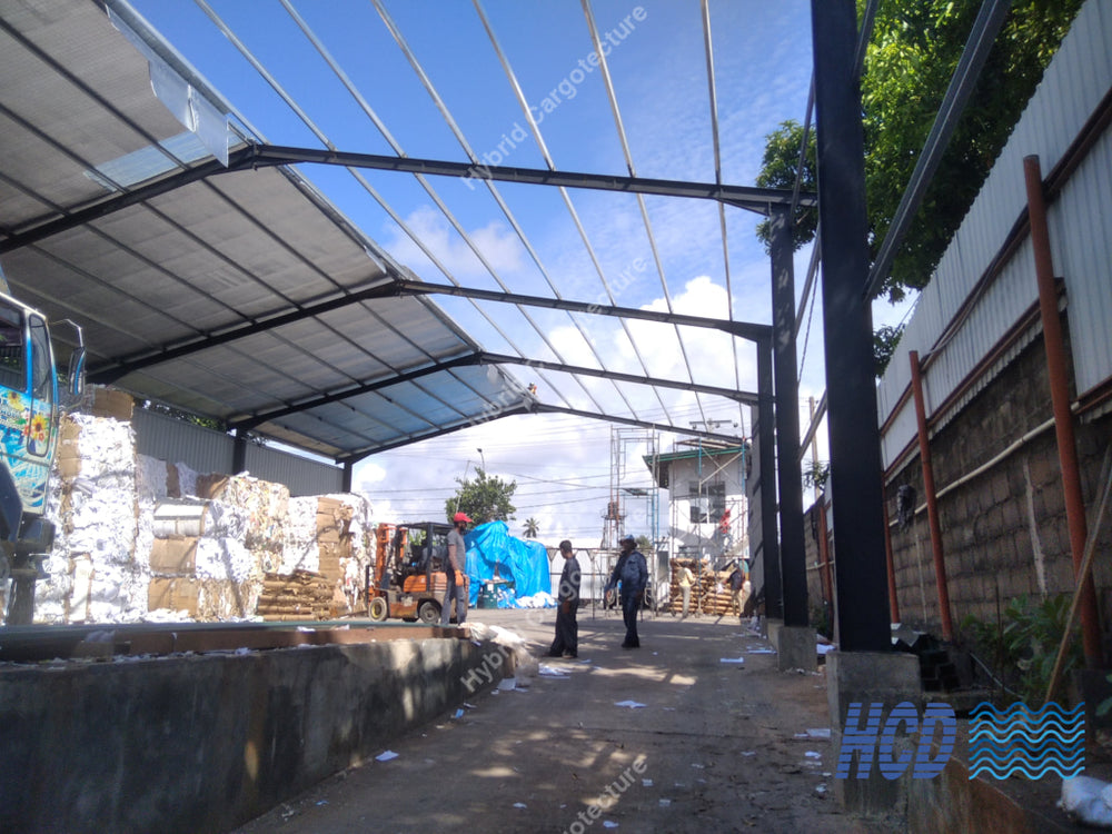 HCD structural steel work at Wattala, view one