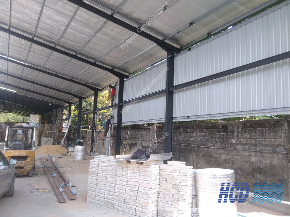 HCD structural steel work at Wattala, view two