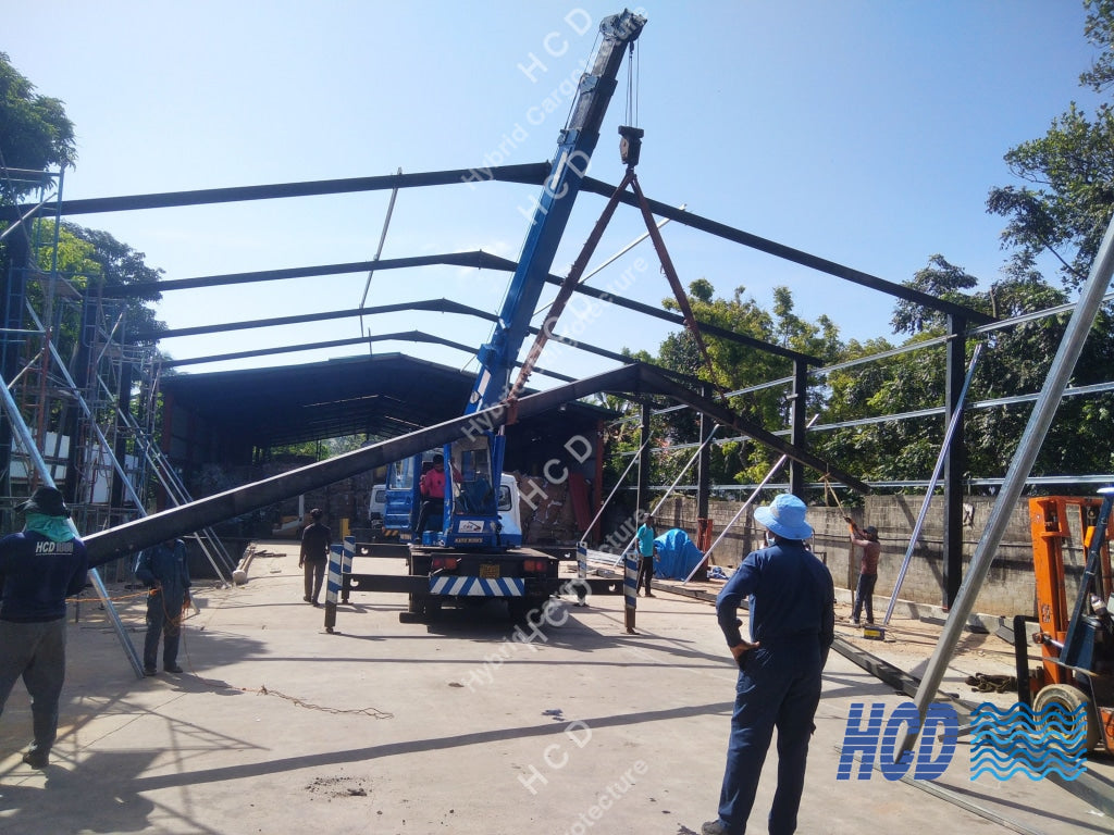 H-Iron Structure Warehouse in Wattala [Nut & Bolt System] Steel