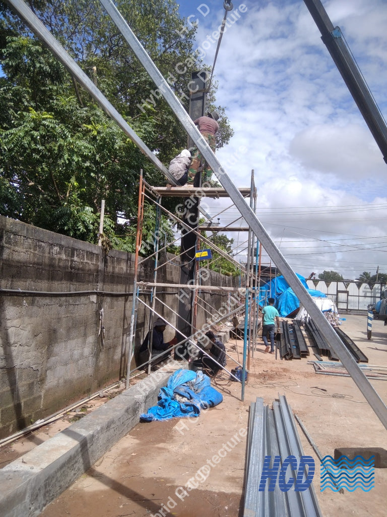 H-Iron Structure Warehouse in Wattala [Nut & Bolt System] Steel