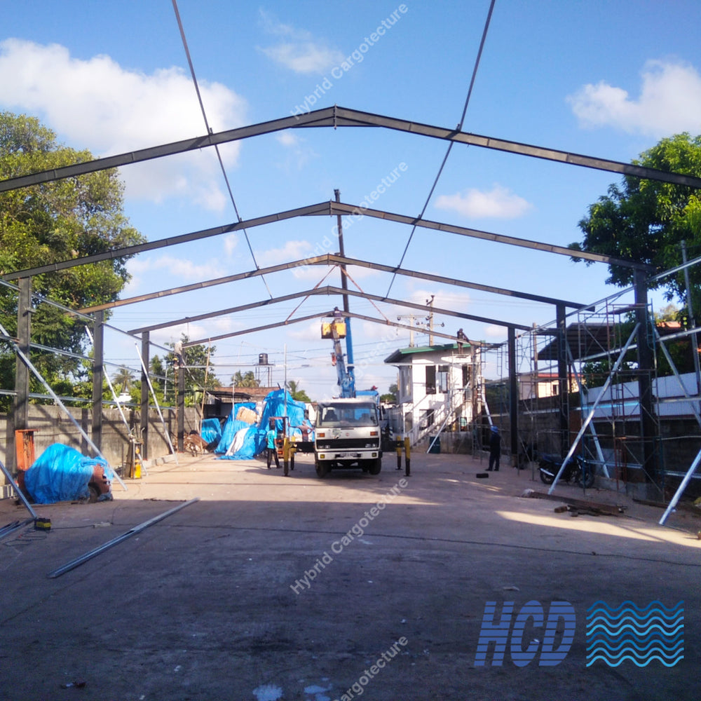 HCD structural steel work at Wattala, view three