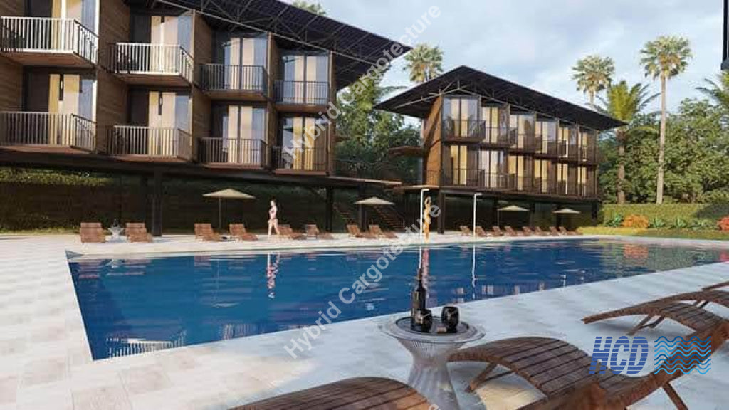 Hybrid Steel And Shipping Container Hotel In Kalpitiya On Going