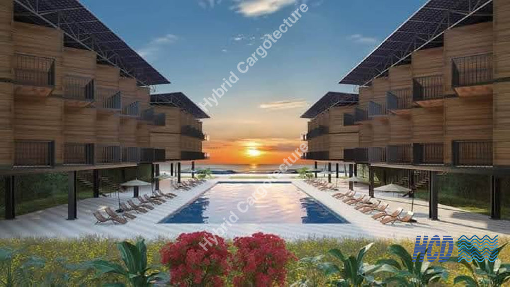 Hybrid Steel And Shipping Container Hotel In Kalpitiya On Going