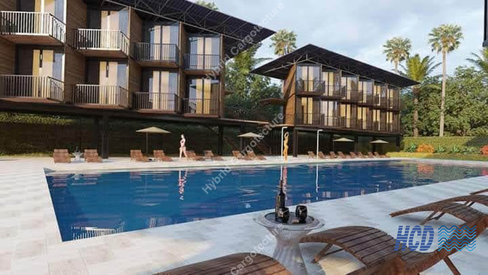 Hybrid Steel And Shipping Container Hotel In Kalpitiya On Going