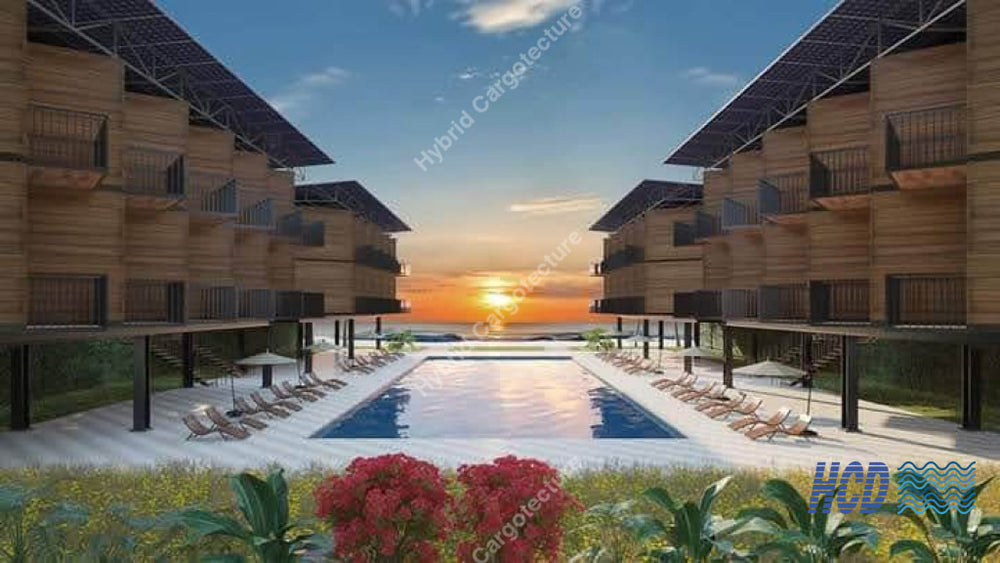 Hybrid Steel And Shipping Container Hotel In Kalpitiya On Going