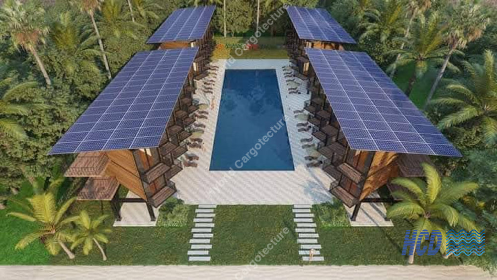 Hybrid Steel And Shipping Container Hotel In Kalpitiya On Going