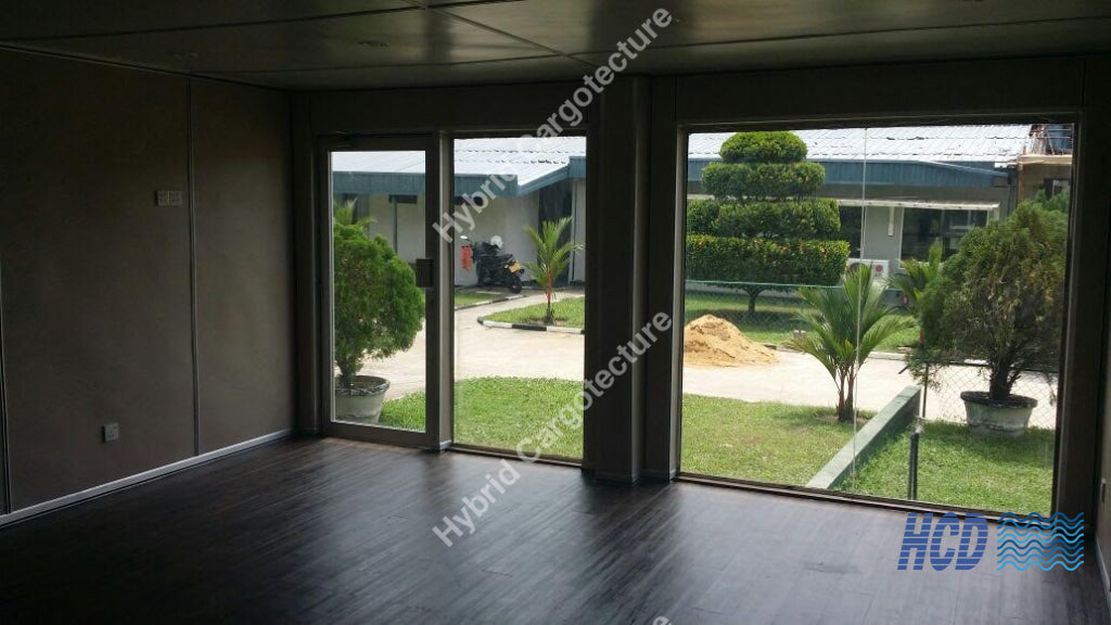 Hybrid Combined Silver Office - Hybrid Cargotecture Development | We are Sri Lanka’s #1 innovative supplier in shipping container and civil building solutions, hybrid hotels, hybrid homes, shipping container homes, including office containers, shipping container office, ISO containers, shipping container conversion and steel fabricated boxes..