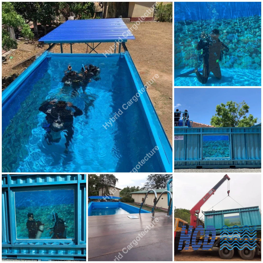 HCD Shipping Container Swimming Pool - Hybrid Cargotecture Development | We are Sri Lanka’s #1 innovative supplier in shipping container and civil building solutions, hybrid hotels, hybrid homes, shipping container homes, including office containers, shipping container office, ISO containers, shipping container conversion and steel fabricated boxes..