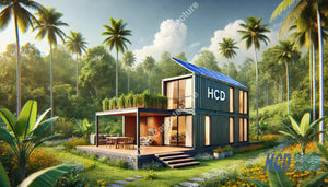 [10Ft X 20Ft Special Extension Fabrication] Hybrid Shipping Container Showroom In Kandy