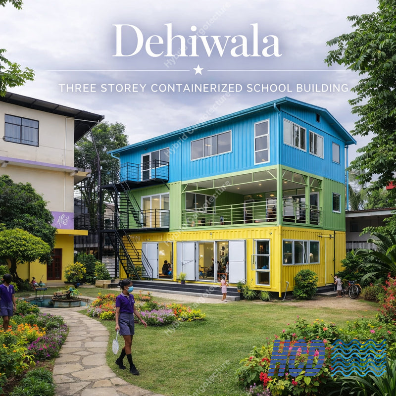 LPF Academy Dehiwala | Three Storey Containerized Building Steel
