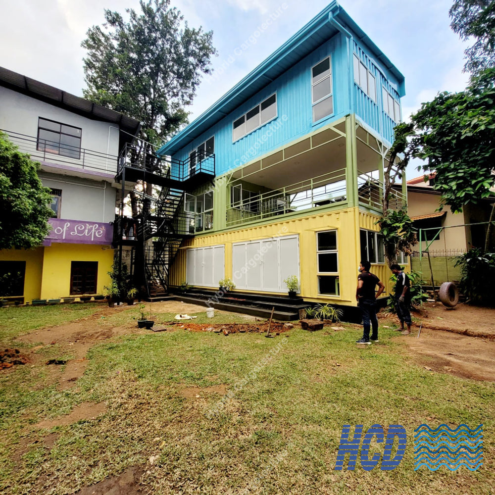 Steel Structure And Shipping Container Hybrid Building In Colombo