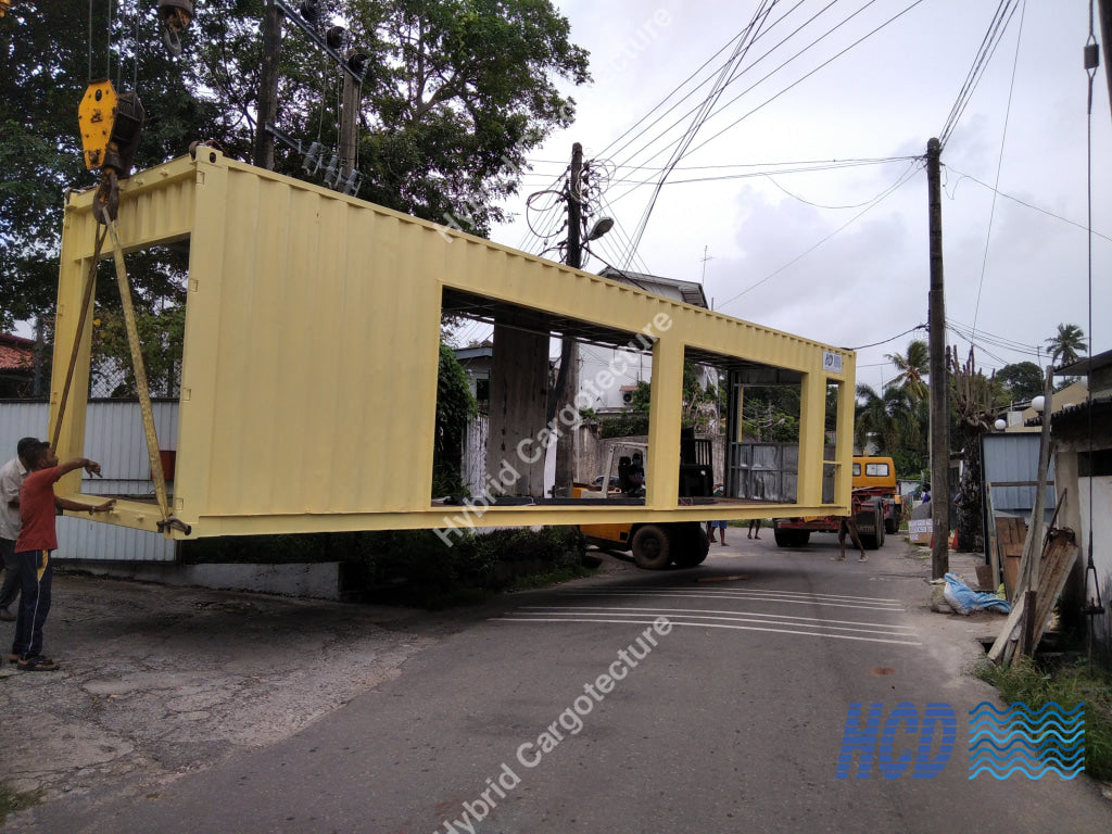 Steel Structure And Shipping Container Hybrid Building In Colombo
