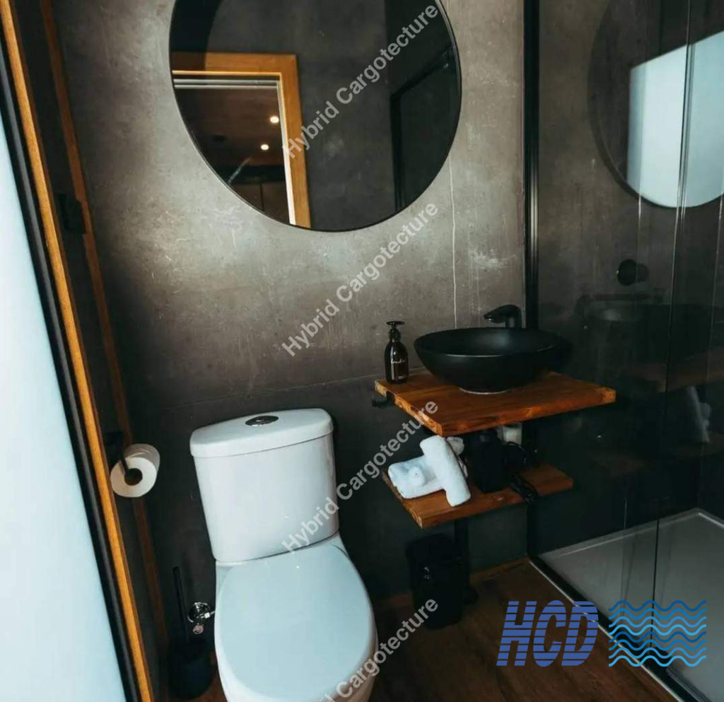 Luxurious 40-Foot High Cube Hybrid Container Home With Large Bay Windows